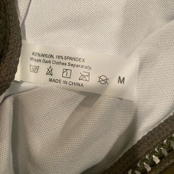 NWT Tempt Me Army Green Two-Piece Swimsuit Size M - Picture 6 of 14